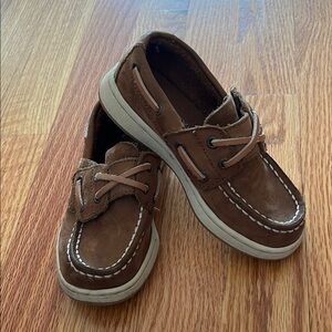 Kids Brown Boat Shoes